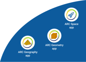 ARC Geography App, ARC Geometry App, and ARC Space App